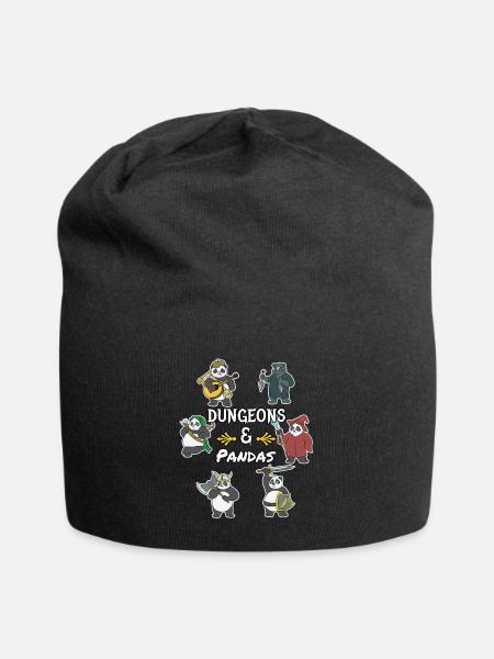Rollenspiel RPG Roleplay Pen & Paper - Jersey-Beanie - Schwarz