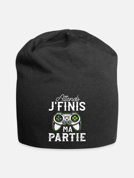 Tee Shirt Homme Humour Geek Ado Cadeau Gamer - Bonnet en jersey - noir