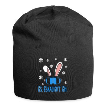 Skiers It Escalates Eh Party Skiing Skiing - Jersey Beanie - black - Front