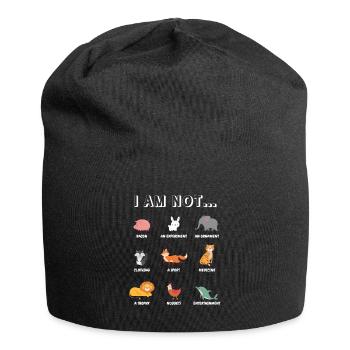 Je ne suis pas... Bien-être animal Militants des droits des animaux - Bonnet en jersey - noir - Devant