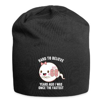 Il y a 60 ans 60 ans le plus rapide 60e anniversaire - Bonnet en jersey - noir - Devant