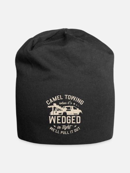 Camel Towing for a Tow Trucker - Jersey Beanie - black