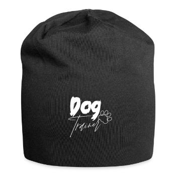 Dresseur de chiens École canine Maître-chien Dicton - Bonnet en jersey - noir - Devant