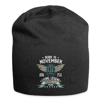 Born in November 1979 - Jersey-Beanie - Schwarz - Vorne