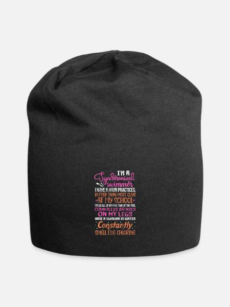 Natation synchronisée - Bonnet en jersey - noir