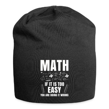 Mathematik Tshirt Professor Geometrie Algebra Pi - Jersey-Beanie - Schwarz - Vorne