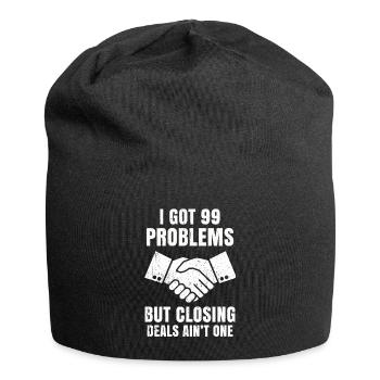 Makler Real Estate Immobilien Hausagent Vermieter - Jersey-Beanie - Schwarz - Vorne