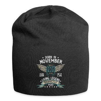 Born in November 2005 - Jersey-Beanie - Schwarz - Vorne