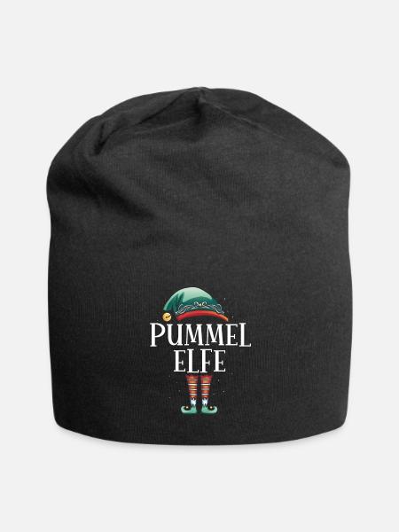 Weihnachten Partnerkostüm Pummel Elf Elfe Elfen - Jersey-Beanie - Schwarz