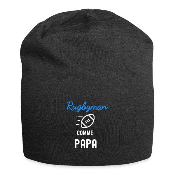 RUGBYMAN comme papa - Bonnet en jersey - charbon - Devant