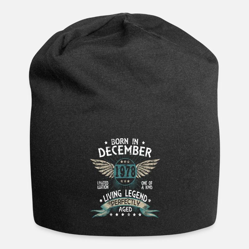 Legends born in December 1978 - Jersey Beanie - black