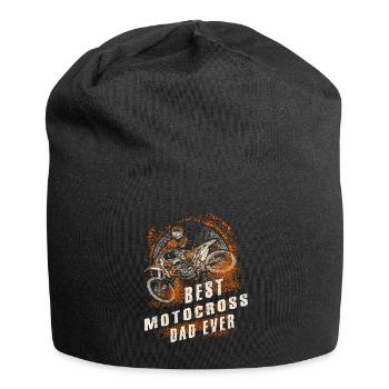 Meilleur cadeau de papa de motocross - Bonnet en jersey - noir - Devant