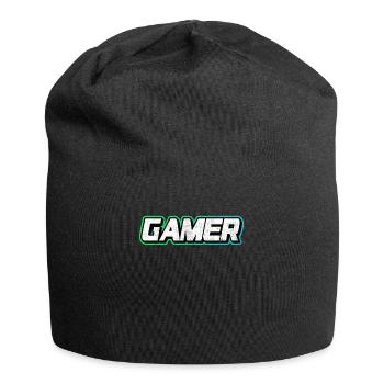 Gamer - Jersey-Beanie - Schwarz - Vorne