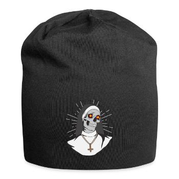 Satan Nonne Antichrist Totenkopf Satan - Jersey-Beanie - Schwarz - Vorne