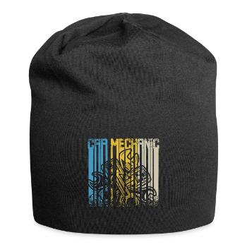 Vintage Retro Car Mechanic - Jersey Beanie - black - Front