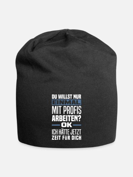Lustiges Büro Arbeitskollege Profi Geschenk - Jersey-Beanie - Schwarz