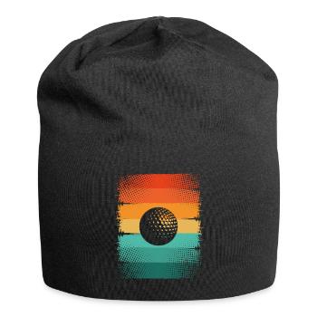 Golfball - Jersey-Beanie - Schwarz - Vorne