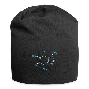 Coffee Formula Chemistry Nerd Structural Formula - Jersey Beanie - black - Front