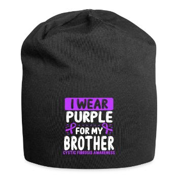 Brother Purple Twin Cystic Fibrosis Awareness - Jersey-Beanie - Schwarz - Vorne