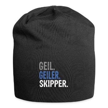 Geil Geiler Skipper - Jersey-Beanie - Schwarz - Vorne