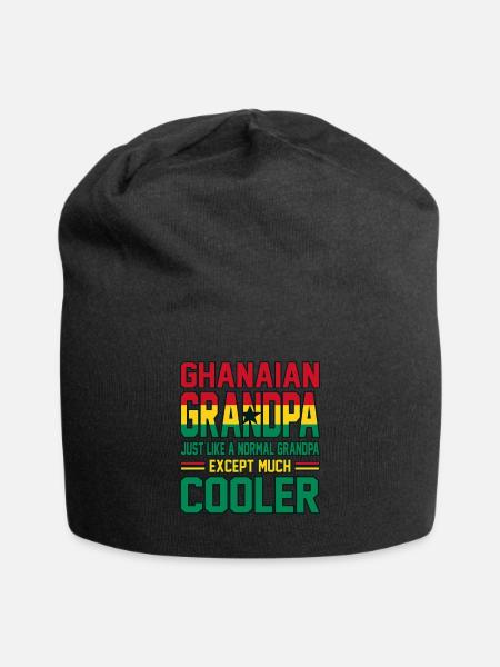 Ghana - Jersey-Beanie - Schwarz