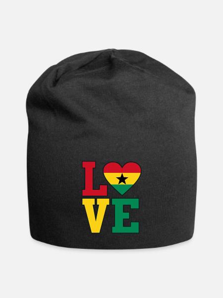 Ghana - Jersey Beanie - black