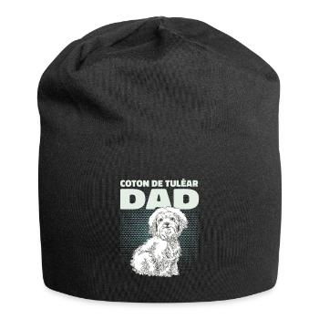 Coton de Tuléar Papa Chiens Chien Propriétaire Cadeau - Bonnet en jersey - noir - Devant