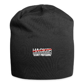 IT Cyber Security Experte Nerd Hacking - Jersey-Beanie - Schwarz - Vorne
