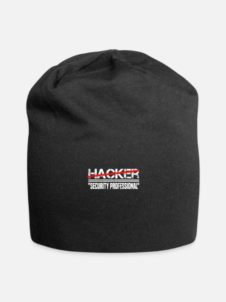 IT Cyber Security Experte Nerd Hacking - Jersey-Beanie - Schwarz
