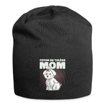 Coton de Tuléar Maman Chien Chien Propriétaire Cadeau - Bonnet en jersey - noir - Devant