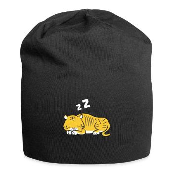 Pyjama Tigre Endormi Tigre Mignon Tigre - Bonnet en jersey - noir - Devant
