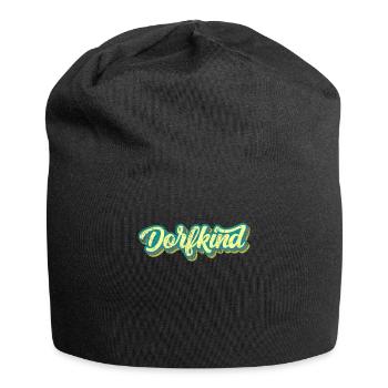 Dorfkind Dorf Dorfleben Kaff - Jersey-Beanie - Schwarz - Vorne