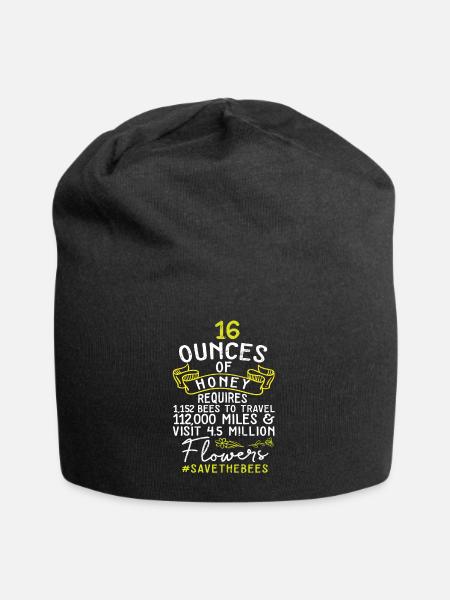 Apiculteur I 16 onces de miel nécessite 1 152 abeilles - Bonnet en jersey - noir