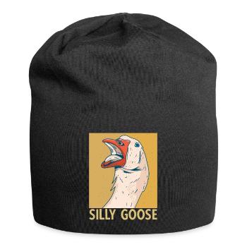 Silly Goose Alberne Gans Humor - Jersey-Beanie - Schwarz - Vorne