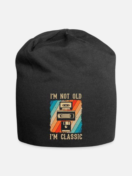 Nicht alt, sondern klassisch Musikvideo-Diskette - Jersey-Beanie - Schwarz