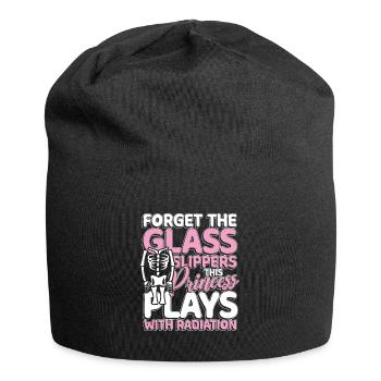 This princess plays with radiation - Jersey Beanie - black - Front