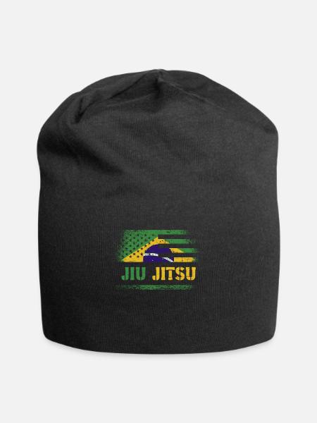 BJJ Brasilianischer Jiu Jitsu Jiu Jitsu Kämpfer - Jersey-Beanie - Schwarz