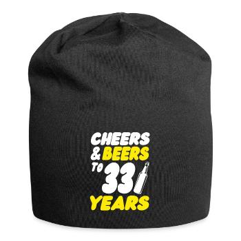 33 birthday - Jersey Beanie - black - Front