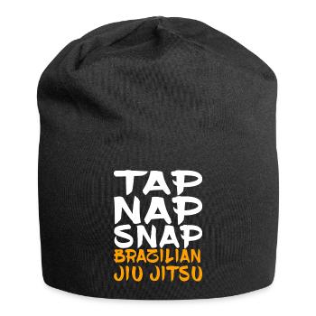 Appuyez sur Nap Snap Jiu Jitsu brésilien - Bonnet en jersey - noir - Devant