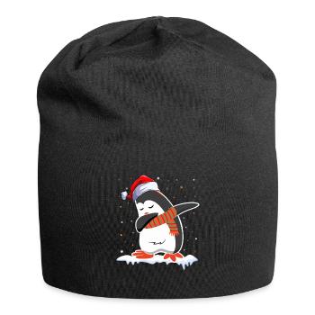 dabbing Pinguin Christmas - Jersey-Beanie - Schwarz - Vorne