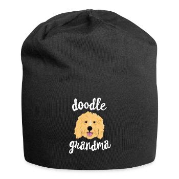 Golden Doodle Oma Pawma Hund Großeltern - Jersey-Beanie - Schwarz - Vorne