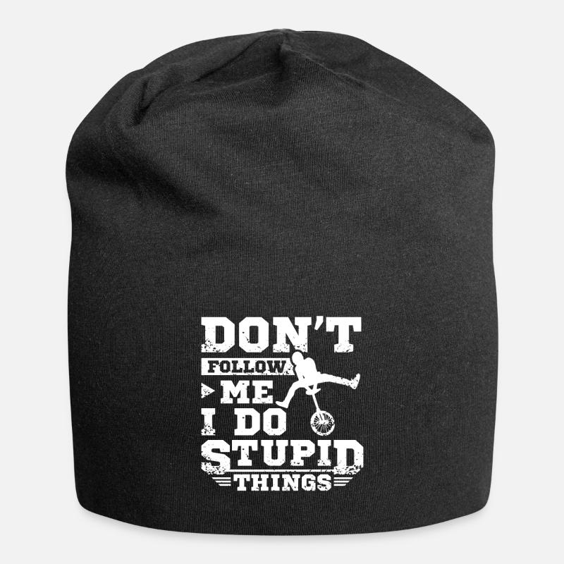 Einrad dont follow me - Jersey-Beanie - Schwarz