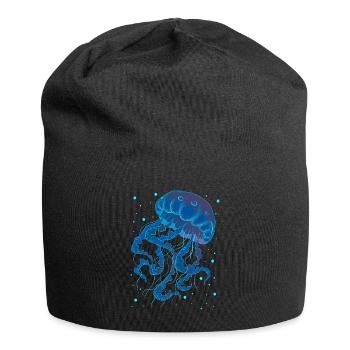 Qualle - Jersey-Beanie - Schwarz - Vorne