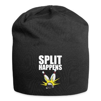 Bowling Pin I Bowling Team I Bowling Split Happens - Jersey Beanie - black - Front