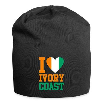 Côte d’Ivoire - Bonnet en jersey - noir - Devant