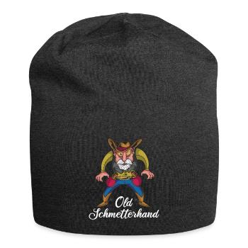 Tischtennis Retro Spieler Old Schmetterhand - Jersey-Beanie - Anthrazit - Vorne