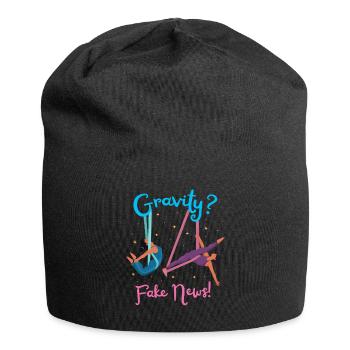 Funny Aerialist Cartoon Art - Jersey-Beanie - Schwarz - Vorne