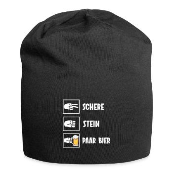 Bier Barkeeper Geburtstag Geschenk Weihnachten - Jersey-Beanie - Schwarz - Vorne