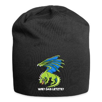 Drachen Wie Das Letzte Drache frisst Einhorn - Jersey-Beanie - Schwarz - Vorne