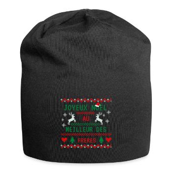 Joyeux noël au meilleur des frères ! - Bonnet en jersey - noir - Devant